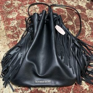 Victoria Secrets Backpack With Fringes All New